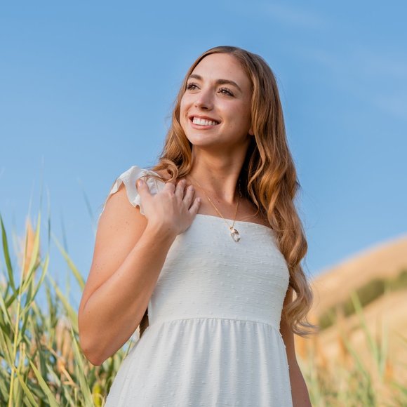 AYANA Clear Quartz Pendant Necklace for Women: A Handmade, Ethically Sourced - Picture 3 of 10